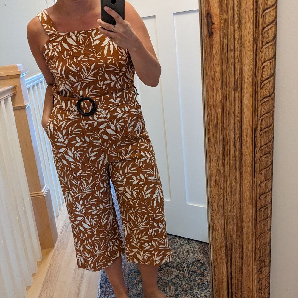 Monteau Boho Belted Jumpsuit